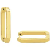 JOOP! Paar Creolen JOOP "2035036", gold (gelbgoldfarben), Ohrringe, Damen, Edelstahl, Paar Creolen