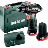 Metabo PowerMaxx SB BL 12V Akku-Schlagbohrschrauber-Set 2 x 2,0 Ah Li-Power, LC12
