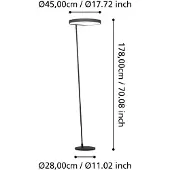 Eglo Moderne LED-Leselampe Caredara