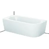 Bette BetteStarlet IV Silhouette Eck-Badewanne, Halb freistehend, Ecke links, 1850x850x420mm, 6670-000CERVK, Farbe: Weiß