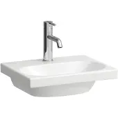 Laufen LUA Handwaschbecken, 1 Hahnloch, ohne Überlauf, 450x350mm, H8150810001561, Farbe: Weiß