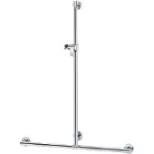 Keuco PLAN Care Haltegriff mit Brausestange, Breite 1182mm, Höhe 1263mm, 34914011111, Farbe: Verchromt