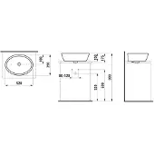 Laufen H8129647161091 WT-Schale PRO B 390x520x175