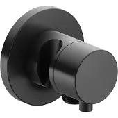 Keuco IXMO Umstellventil UP 2 Verbraucher, Schlauchanschluss, Comfort Griff und Brausehalter, ohne Absperrung, Rosette rund, 59556131201, Farbe: Schwarzchrom gebürstet