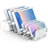 UNITEK 10-Port USB Ladestation QC3.0 96W Weiß