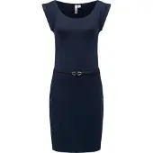 Ragwear Sommerkleid "Sommerkleid Tagg", Damen, Gr. XXL, N-Gr, blau (midnight), Obermaterial: 95% Viskose CV. 5% Elasthan EL., Kleider Sommerkleid