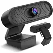 NanoRS USB Webcam mit Mikrofon und Befestigungsclip Full HD 1080P Computer Kamera PC Home-Office 30fps 1,7m Kabel