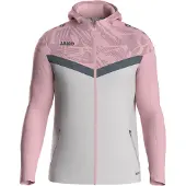 Jako Herren Kapuzenjacke Iconic 6824-851 L - Soft Grey/Dusky Pink/Anthra Light - L