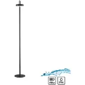 JUST LIGHT LED Akku Stehleuchte Amag in Schwarz 1,5W 70lm IP44