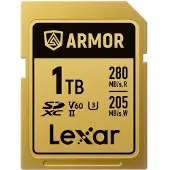 Lexar SDXC Pro Gold Series ARMOR UHS-II V60 IP68 Stainless Steel R280 1 TB