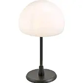 FABAS LUCE Tischleuchte Gaia mit Touchdimmer, schwarz