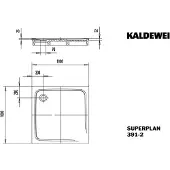 Kaldewei 447048042676 DW SUPERPLAN mit Wannenträger
