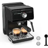 Krups Authentic XP381810, Espressomaschine, 2 l, Gemahlener Kaffee, Schwarz