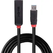 Lindy 43404, USB 3.2 Gen 1 (3.1 Gen 1) Type-C, USB 3.2 Gen 1 (3.1 Gen 1) Type-C, 5000 Mbit/s, Schwarz, Acrylnitril-Butadien-Styrol (ABS), Rundkabel