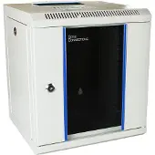 Alcasa GC-R0100, Wandmontiertes Regal, 6U, Sperrschloss, Verbessertes Kabelmanagement, Grau