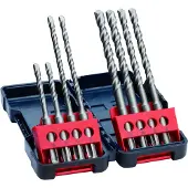 Bosch Accesorios 8-tlg. Hammerbohrer-Set SDS plus-3, Tough Box - 2607019902