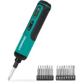 Vonroc Elektrischer Schraubendreher 4V | Inkl. 15-teiliges Bit-Set und USB-C Kabel