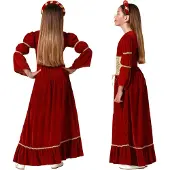 Atosa Medieval Queen Mädchenkostüm