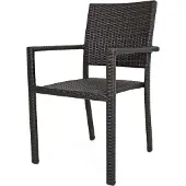 Garden Pleasure Stapelstuhl "MALAGA", braun (coffee, coffee, coffee), B:55cm H:88cm T:57cm, Aluminium, Kunststoff, Stühle, Stapelstuhl, leicht verstaubar