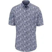 Fynch&Hatton Multicolor Slub Print Kurzarmhemd