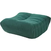 En.casa Fußhocker 'Kodsø' Sitzsack 35 x 80 x 65 cm Sitzpouf gepolstert Cord Grün