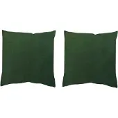 Home wohnideen Dekokissen "ELMER 2ER PACK MIT FÜLLUNG" Gr. 1, grün (grün, unifarben), B:40cm L:40cm, Polyester, Dekokissen_Sitzkissen_Kissenhüllen, Dekokissen