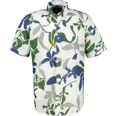 Lerros Kurzarmhemd "Sommerliches Baumwoll-Leinenhemd in Übergrößen", Herren, Gr. 5XL, extraweit, weiß, 80% Baumwolle, 20% Leinen, Hemden Kurzarmhemd