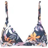 LASCANA Triangel-Bikini-Top "Wave" mit bunten Blättern bedruckt