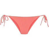 Copenhagen Studios Bikini-Hose "Nela", Damen, Gr. 40, N-Gr, rot (apricot), Rippware, Recycling-Polyamid, strukturiert, unifarben, Badehosen Bikini-Hose, mit seitlichen Bändern