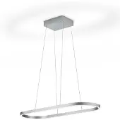 Knapstein LED-Pendelleuchte Elin, nickel matt, Gestensteuerung