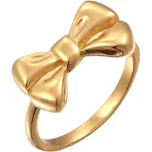 Elli Ring 925 Sterling Silber Schleife in Gold | Gr.: 54