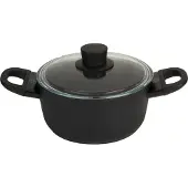 Ballarini 75002-920-0, Rund, Schwarz, Aluminium, Schwarz, Gas, Induktion, Glas