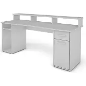 ByLiving Gamingtisch "Fantastic", weiß (weiß, weiß, weiß), B:180cm H:93cm T:65cm, Tische, Gamingtisch, mit Aufsatz, Breite 180 cm