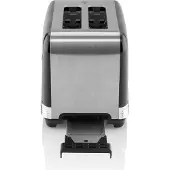 Eta Toaster STORIO ETA916690020, 980 W, Retrostill (schwarz) 2 Schlitze für 2 Scheiben, 7 Stufen, Brötchenaufsatz, Auftaufunktion oder STOP-Funktion