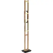 Globo LED-Stehlampe Illa in Holzdesign
