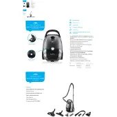 Eta Bodenstaubsauger mit Beutel Avanto Perfect Home, 800 W, ECO-Motor, hochwertiger HEPA-Filterung Nr. 12, Elektronische Saugregulierung und umfangreiches Zubehöhr