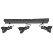 Globo Lighting Strahler Metall braun, weiß, LxBxH: 515x125x140mm, AL: 140mm, exkl. 3x E14 40W 230V