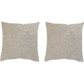 Home wohnideen Dekokissen "LUCIO 2ER PACK MIT FÜLLUNG" Gr. 1, grau (grau, unifarben), B:40cm L:40cm, Polyester, Dekokissen_Sitzkissen_Kissenhüllen, Dekokissen
