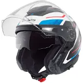 Schuberth J2 Sigma Weiß Blau Rot Jethelm Größe S