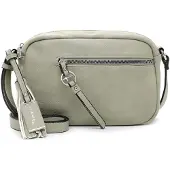 Tamaris Umhängetasche "Umhängetasche TAS Nele", Damen, Gr. B/H/T: 26cm x 17cm x 9cm 0, grün (sage 970), Polyester, Taschen Umhängetasche
