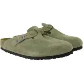 Birkenstock Boston Geflochtene Elegant Pin Wildleder Ledersandalen in Taupe – 7 UK - 40 EU - 9/9.5F -7/7.5M US / Taupe