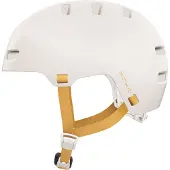 ABUS Fahrradhelm XOXO - Cityhelm im Skater-Look - Helm für Skateboard, Fahrrad, cooter - mit optimiertem Kinnpolster - für Jugendliche und Erwachsene - Weiß, Größe L (57-61 cm)