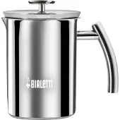 Bialetti Milchaufschäumer 1L Edelstahl Induction Milchaufschäumer Edelstahl 1 Liter