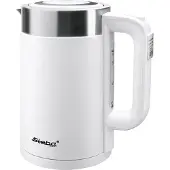 Steba Wasserkocher WK 11 BIANCO, 1,7 l, 2200 W, Edelstahl, Weiß, Kunststoff, Edelstahl, Regelbare Temperatur, Wasserstandsanzeige