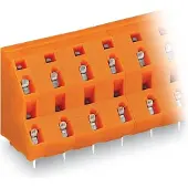 Wago 736-806 Doppelstock-Leiterplattenklemme,2,5 mm2,Rastermaß 10,16 mm,orange 736806 - 28 Stück