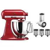 KitchenAid 5КСМ125ЕЕР+5КСМВСА, 4,83 l, Rot, 58 RPM, 220 RPM, 2,25 kg, 1,22 m