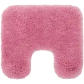 Gozze Badematte GÖZZE "»DELUXE«", rosa (altrosa), WC-Vorlegermit Ausschnitt, Polyester, Badematten, Badematte, mit extra hohem Flor