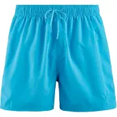 Bruno Banani Badeshorts "Boxer Wave Line 2.0 Swim", Herren, Gr. M (5), N-Gr, blau (türkis), Microfaser, Polyester, unifarben, Badehosen Badeshorts, mit Tunnel-Gummibund