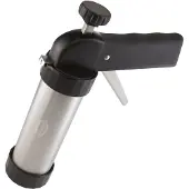 Dr. Oetker Gebäckpresse, schwarz (edelstahlfarben, schwarz), L:22cm, Edelstahl, Kunststoff, KÜCHENHELFER, Gebäckpressen, Gebäckpresse