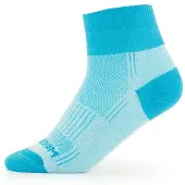 Wrightsock - Coolmesh II Quarter - Wandersocken Gr 34-37 blau